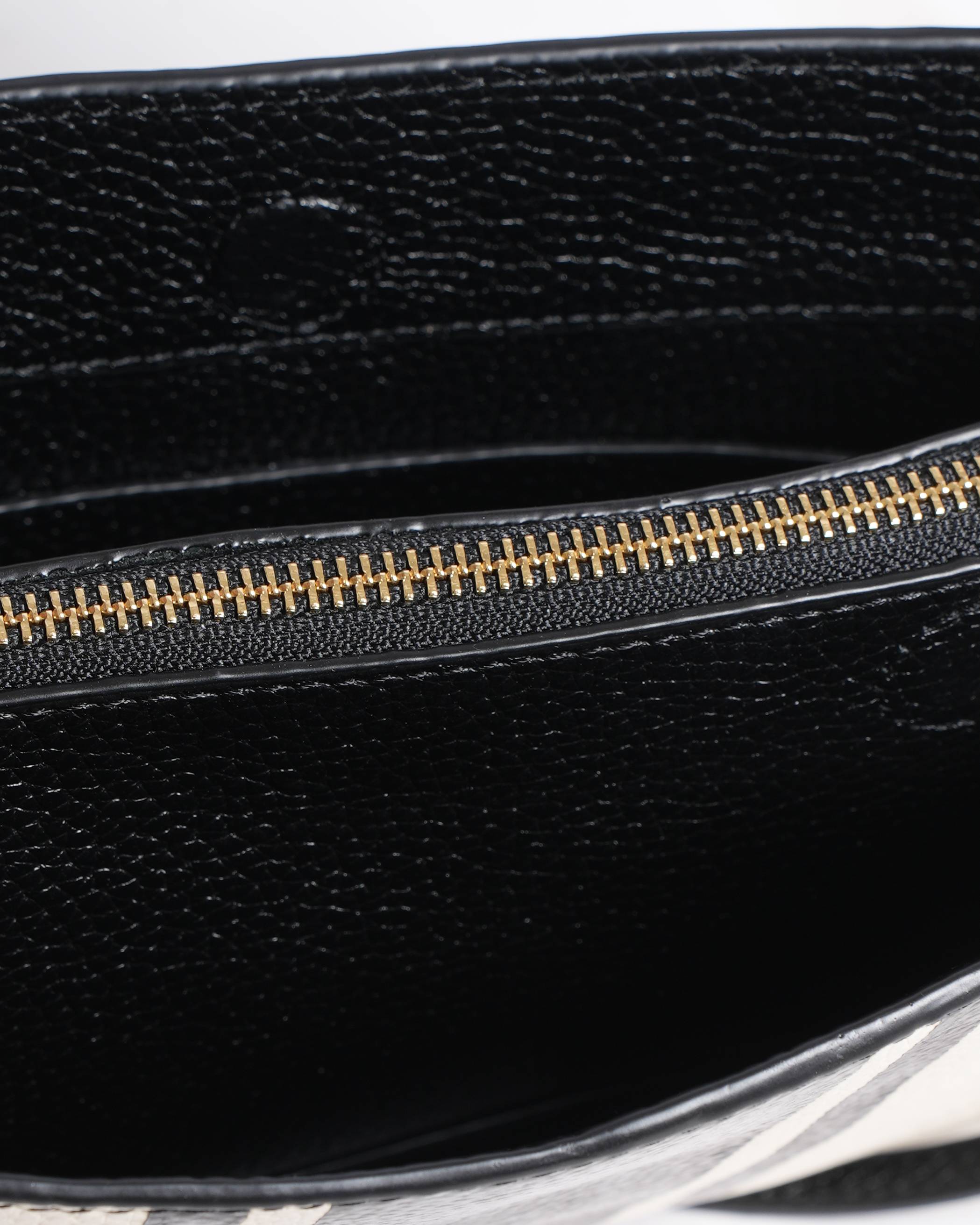 New Oroton Striped Leather Crossbody Bag
