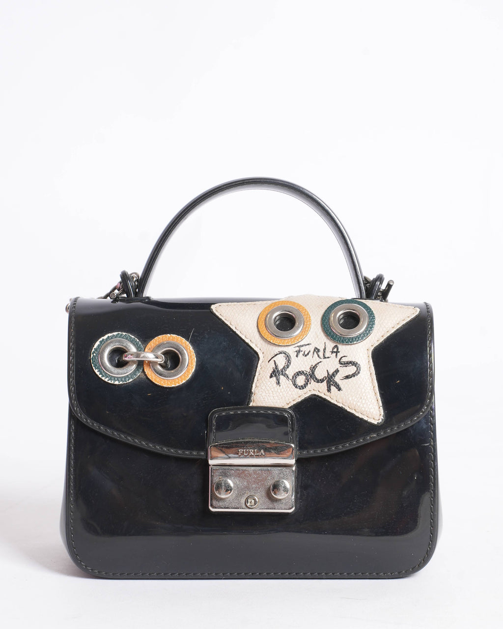 Furla mini metropolis top handle climbing crossbody bag