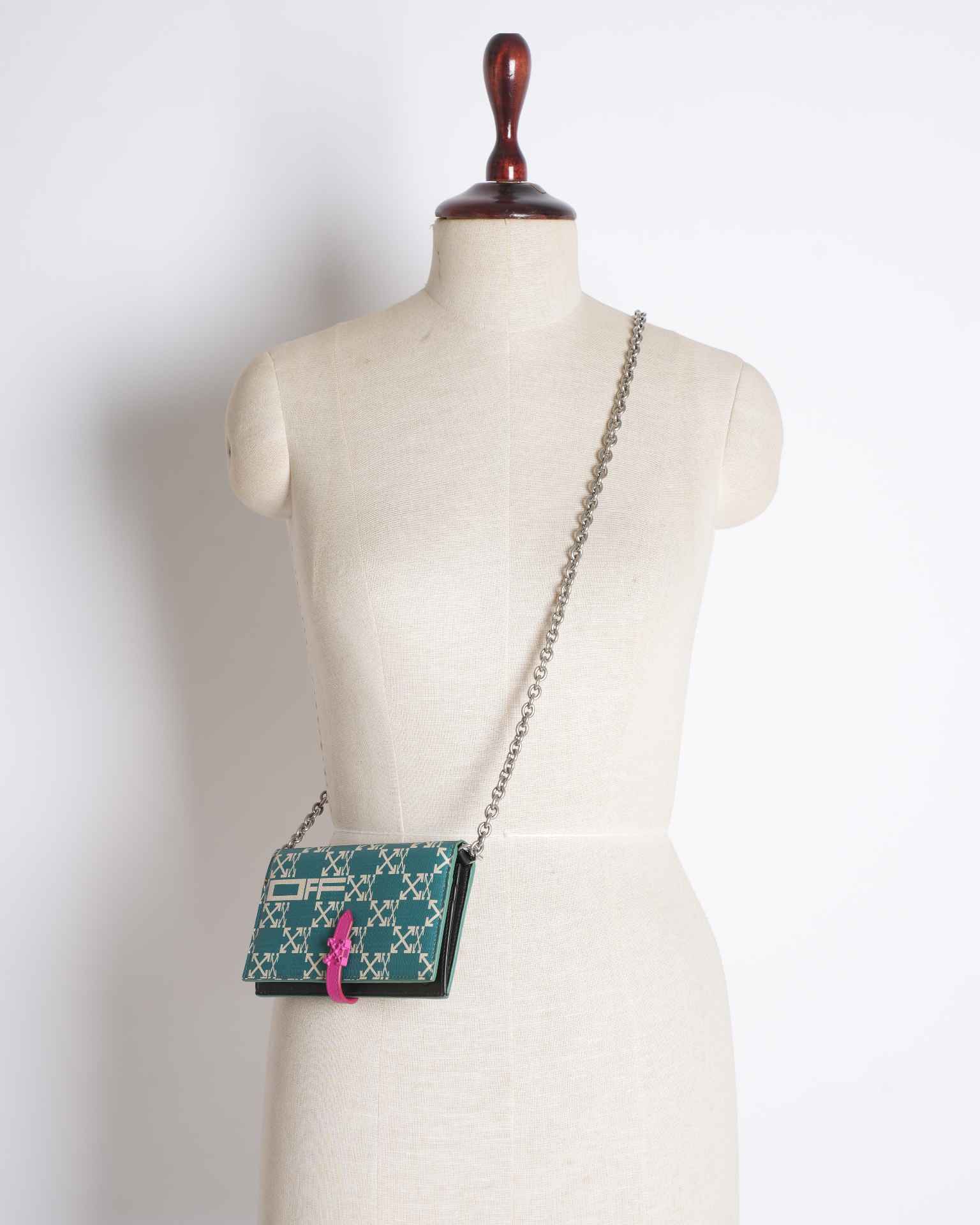 New  Off-White Green Crossbody Bag
