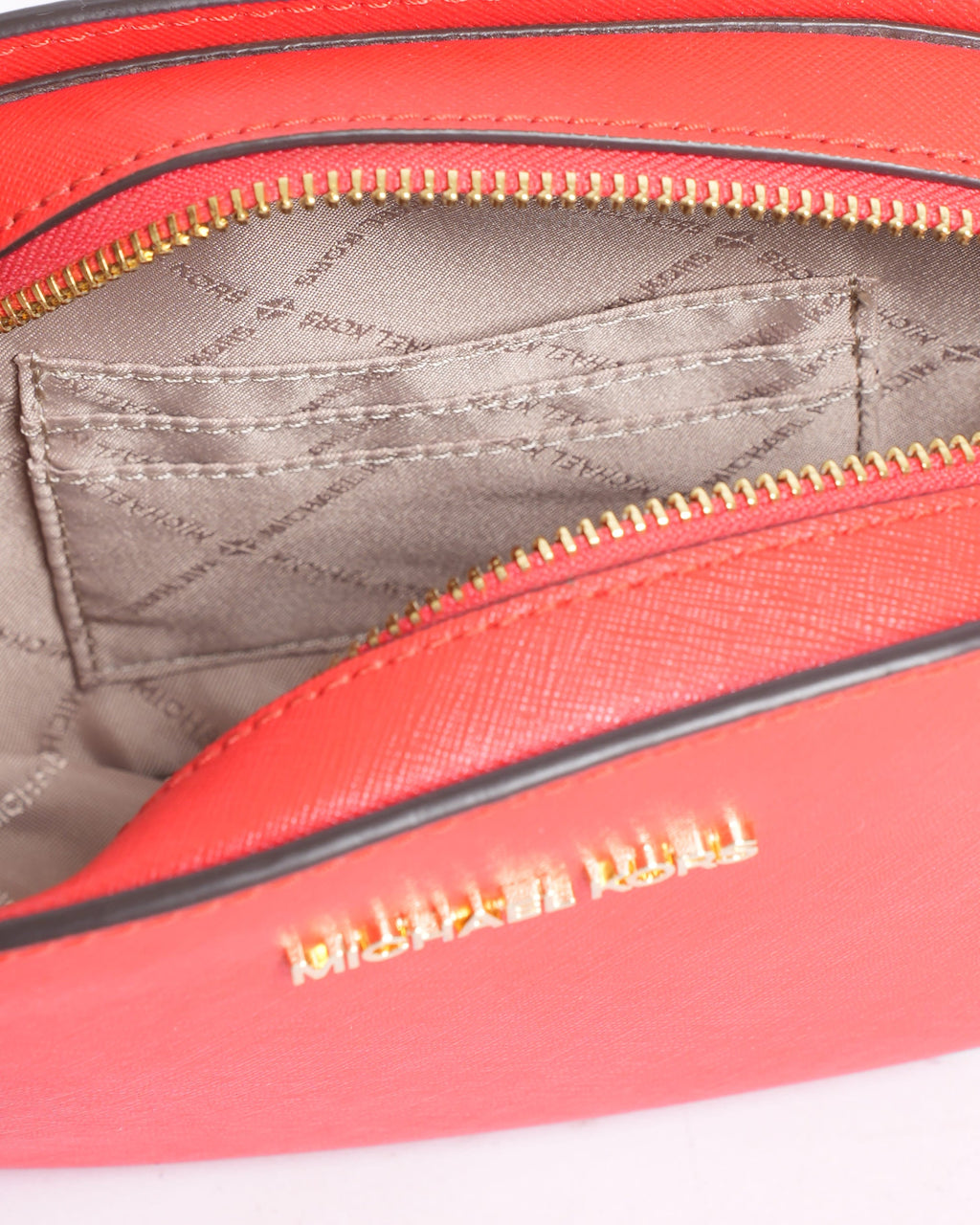 New Michael Kors Oval Crossbody in Red