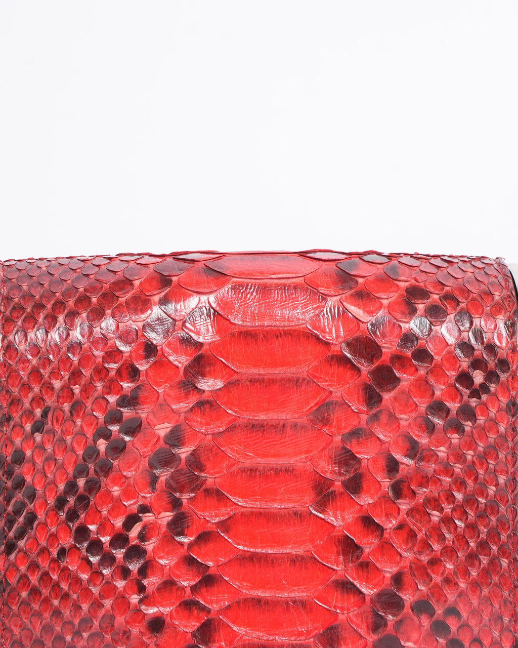 Michael Kors Python Embossed Red Clutch