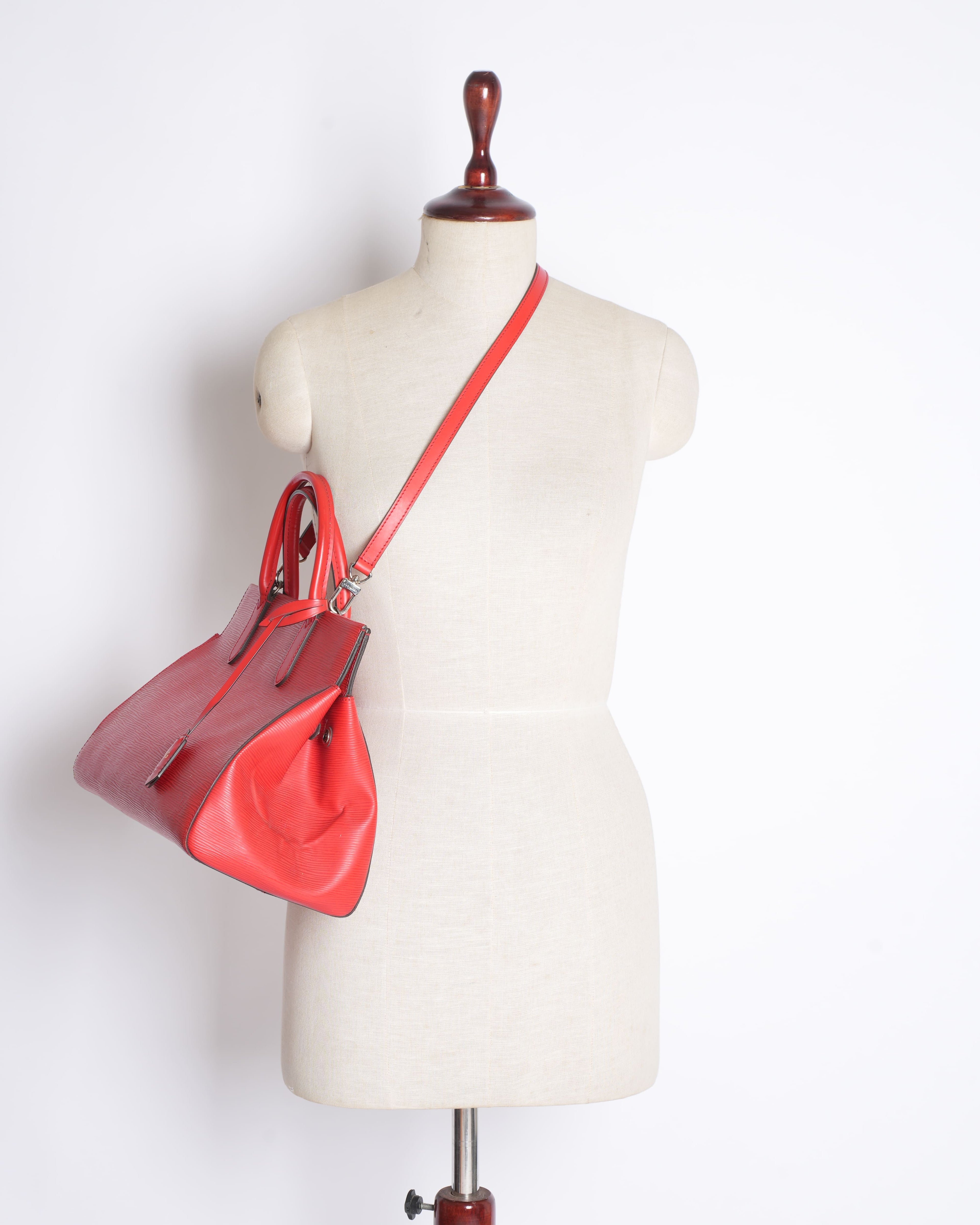 Louis Vuitton Coquelicot Epi Leather Marly MM Bag
