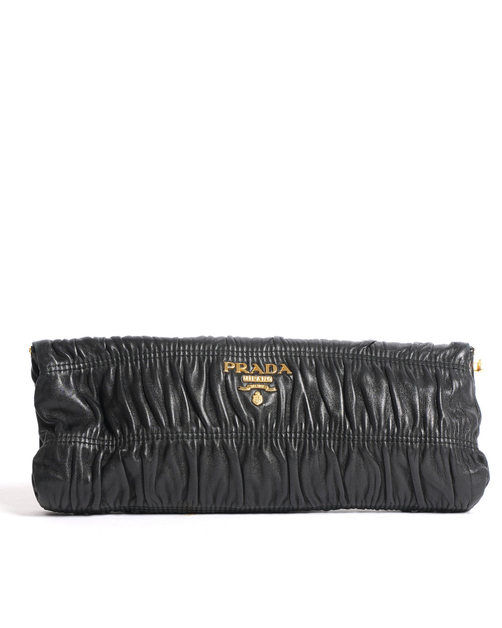 Prada Black FLap Clutch
