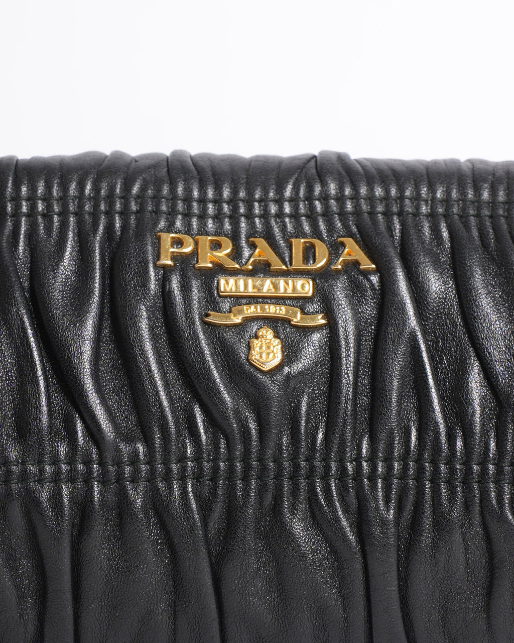 Prada Black FLap Clutch