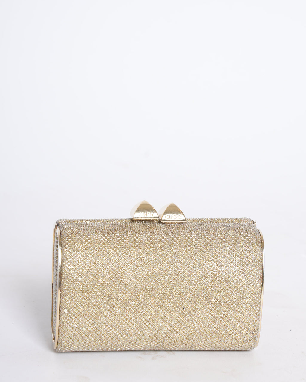Jimmy Choo metallic small clutch