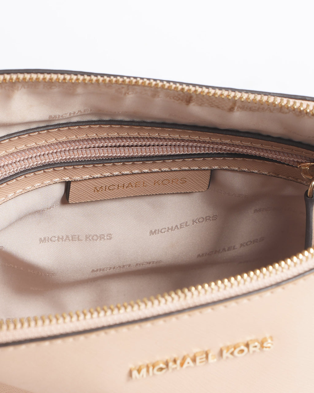 MK Crossbody Bag In Beige 