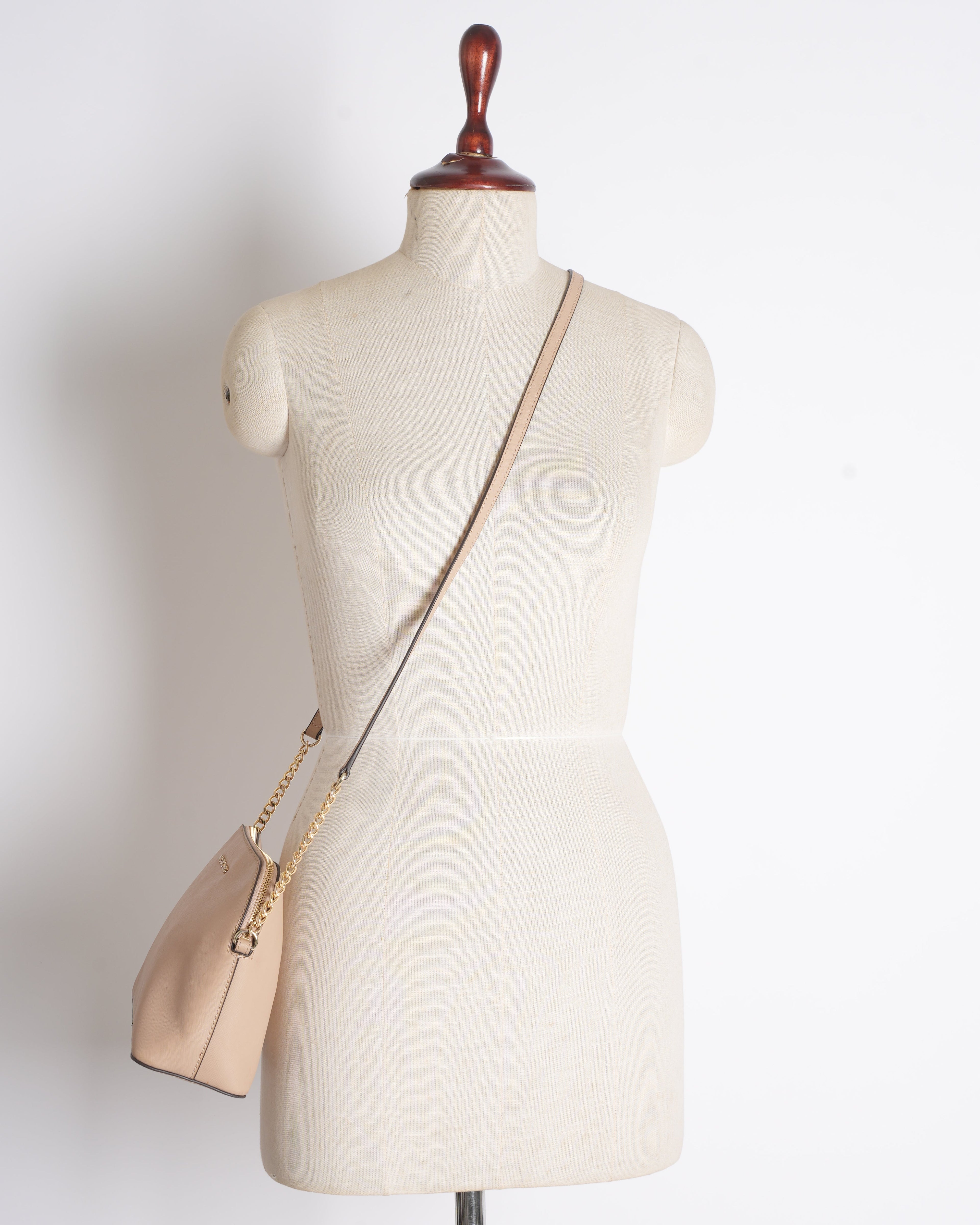 MK Crossbody Bag In Beige 