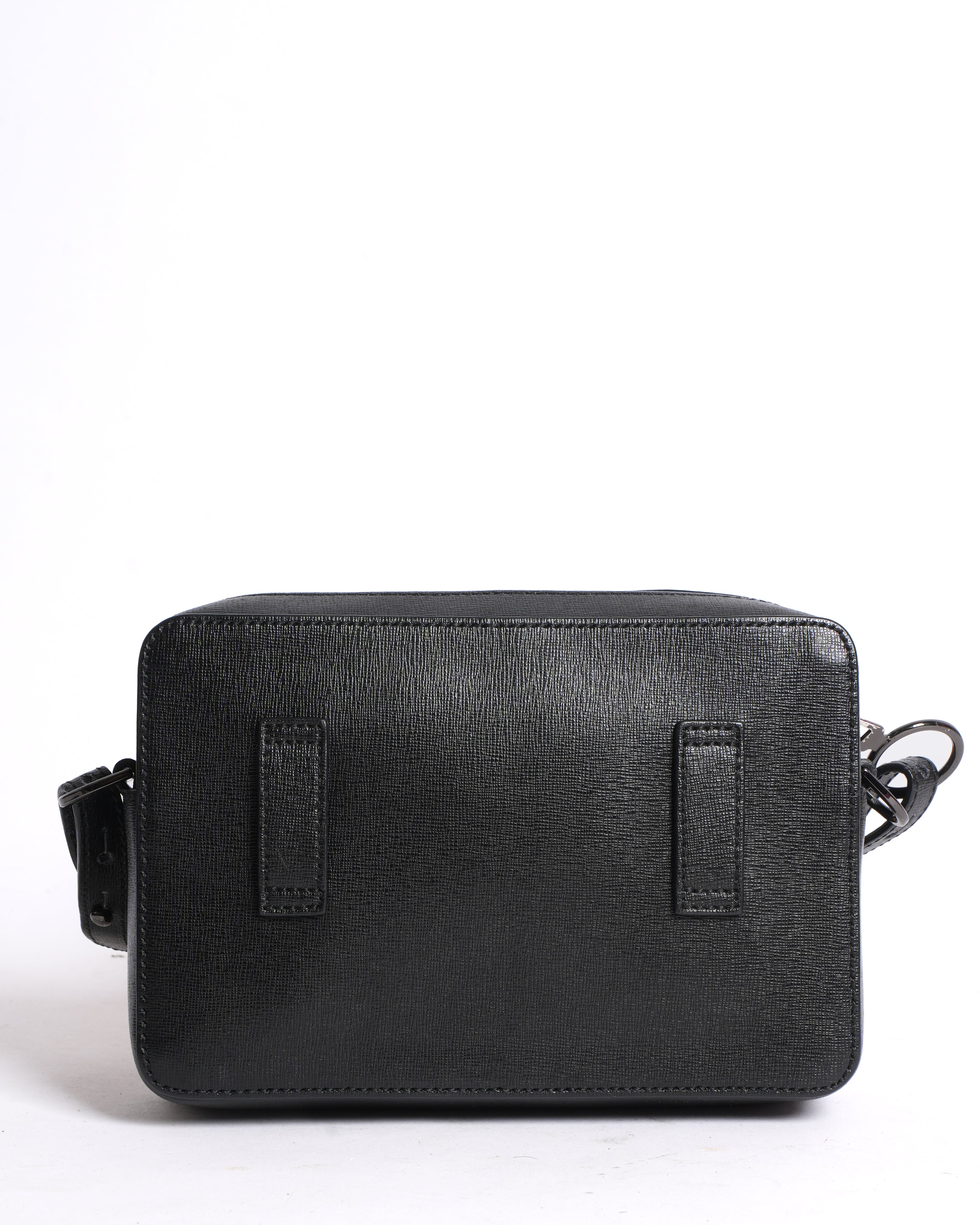 Off white Diagonal Stripe Leather Crossbody