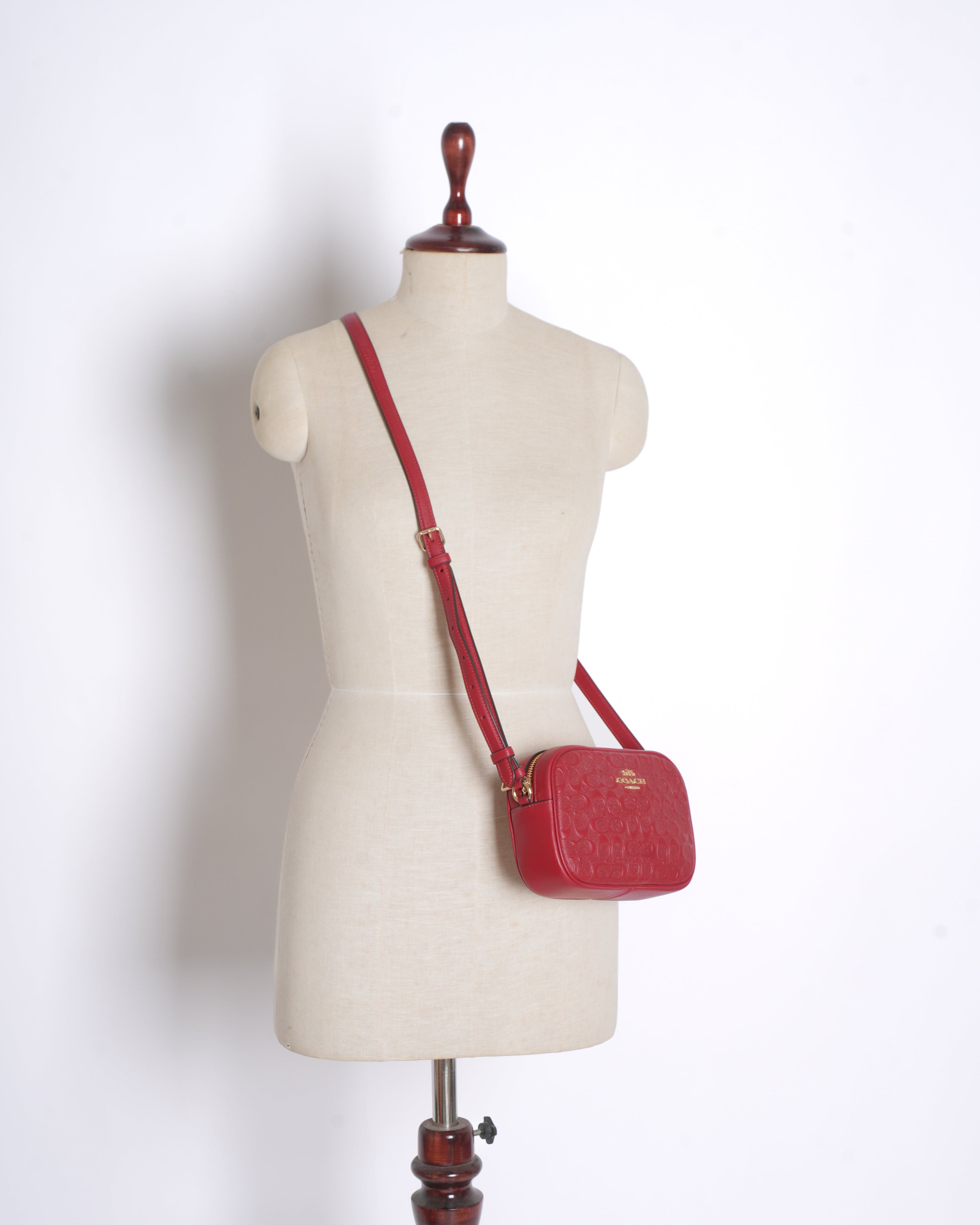 New Coach mini Jamie camera bag in red