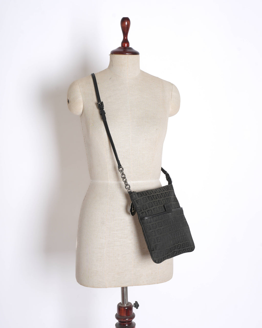 Fendi  Zucchino FF Crossbody Bag Vintage