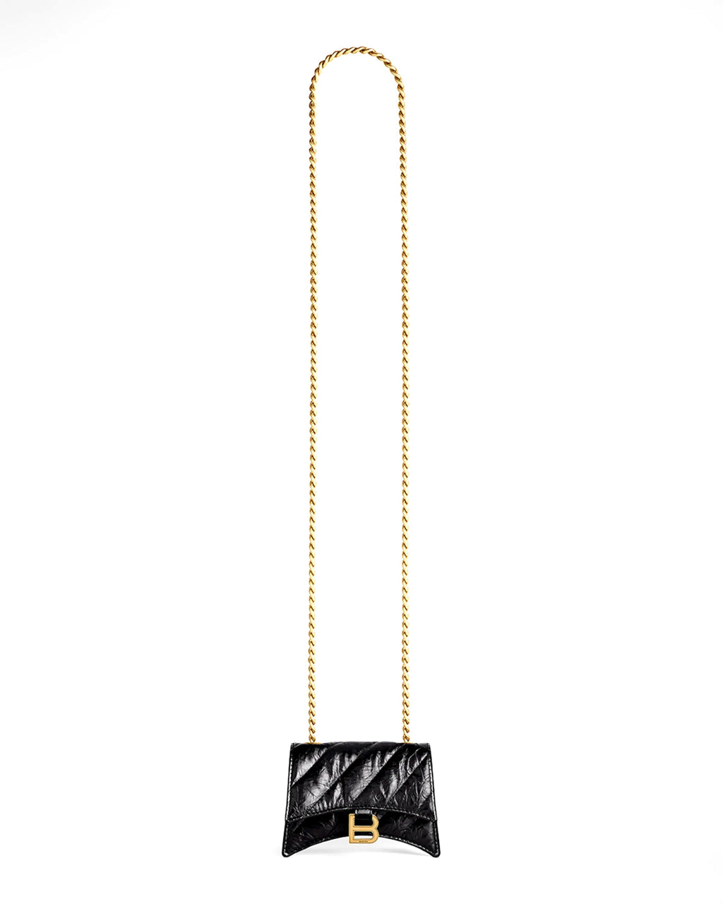 BALENCIAGA CRUSH QUILTED CALFSKIN MINI CHAIN BAG