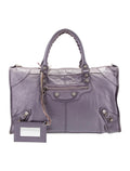 BALENCIAGA LAMBSKIN LEATHER JACINTHE GIANT 12 WORK BAG