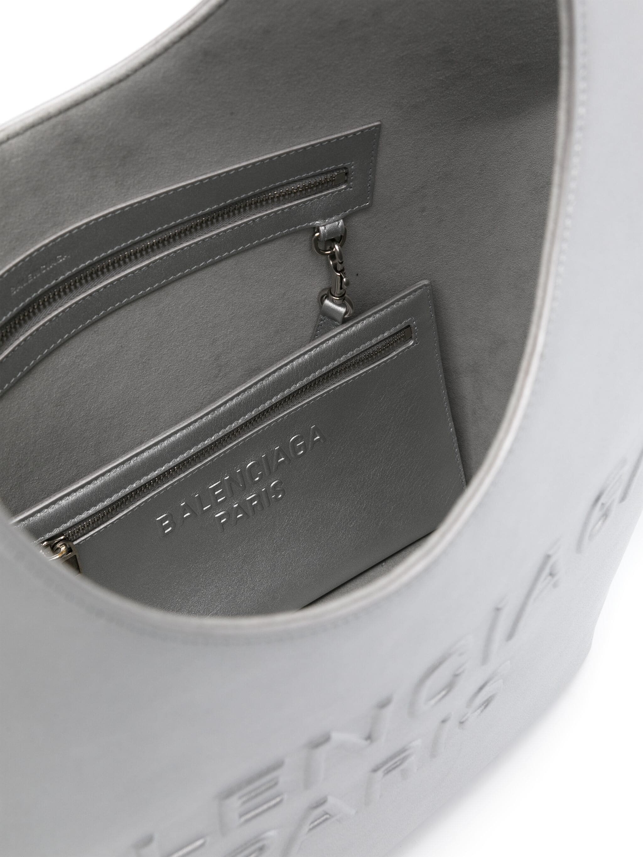 BALENCIAGA METALLIC CALFSKIN MEDIUM MARY KATE TOTE BAG