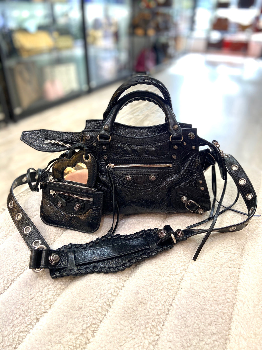 BALENCIAGA NEO CAGOLE CITY SMALL HANDBAG