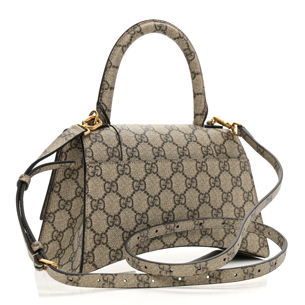 GUCCI X BALENCIAGA GG SUPREME MONOGRAM HOURGLASS BAG