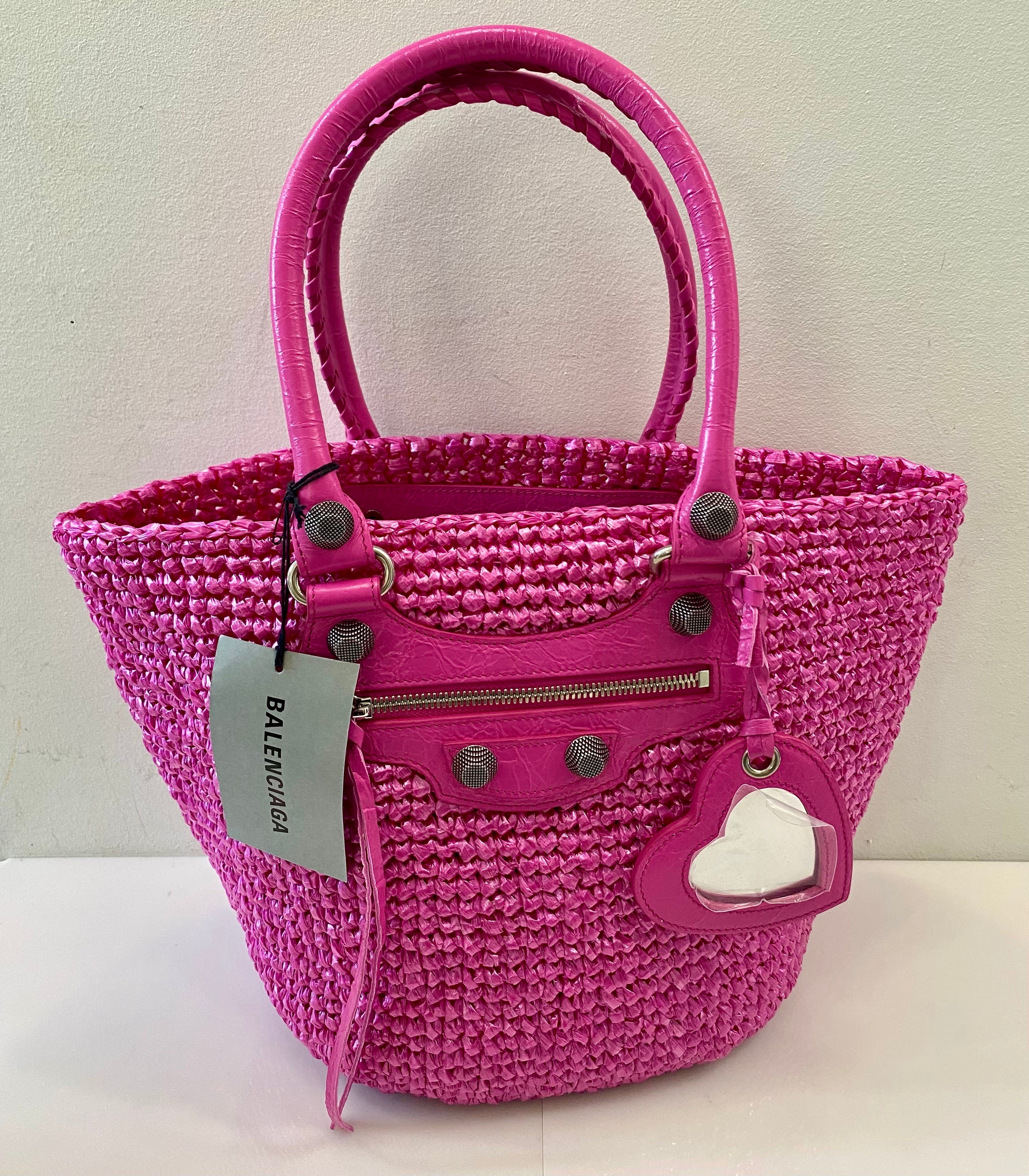BALENCIAGA LE CAGOLE SMALL PANIER TOTE BAG