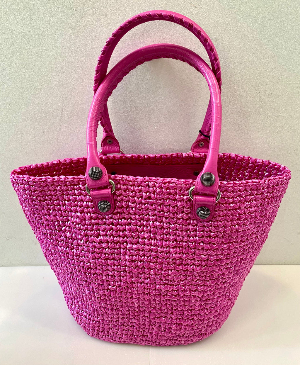 BALENCIAGA LE CAGOLE SMALL PANIER TOTE BAG
