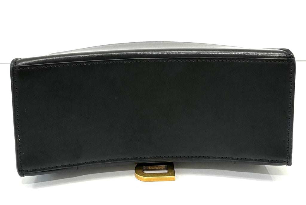 BALENCIAGA HOURGLASS SMALL BOX LEATHER TOP HANDLE BAG