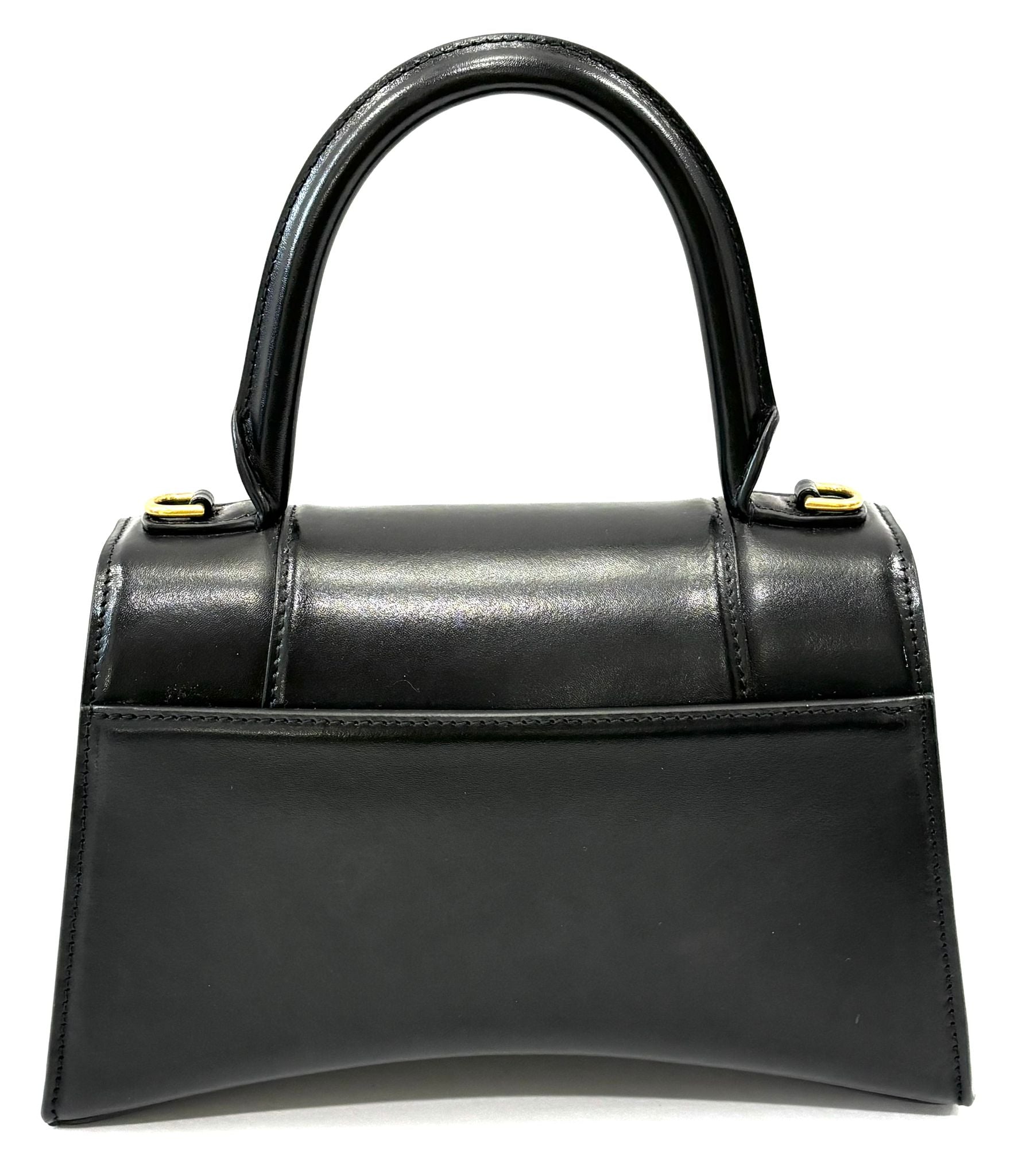 BALENCIAGA HOURGLASS SMALL BOX LEATHER TOP HANDLE BAG