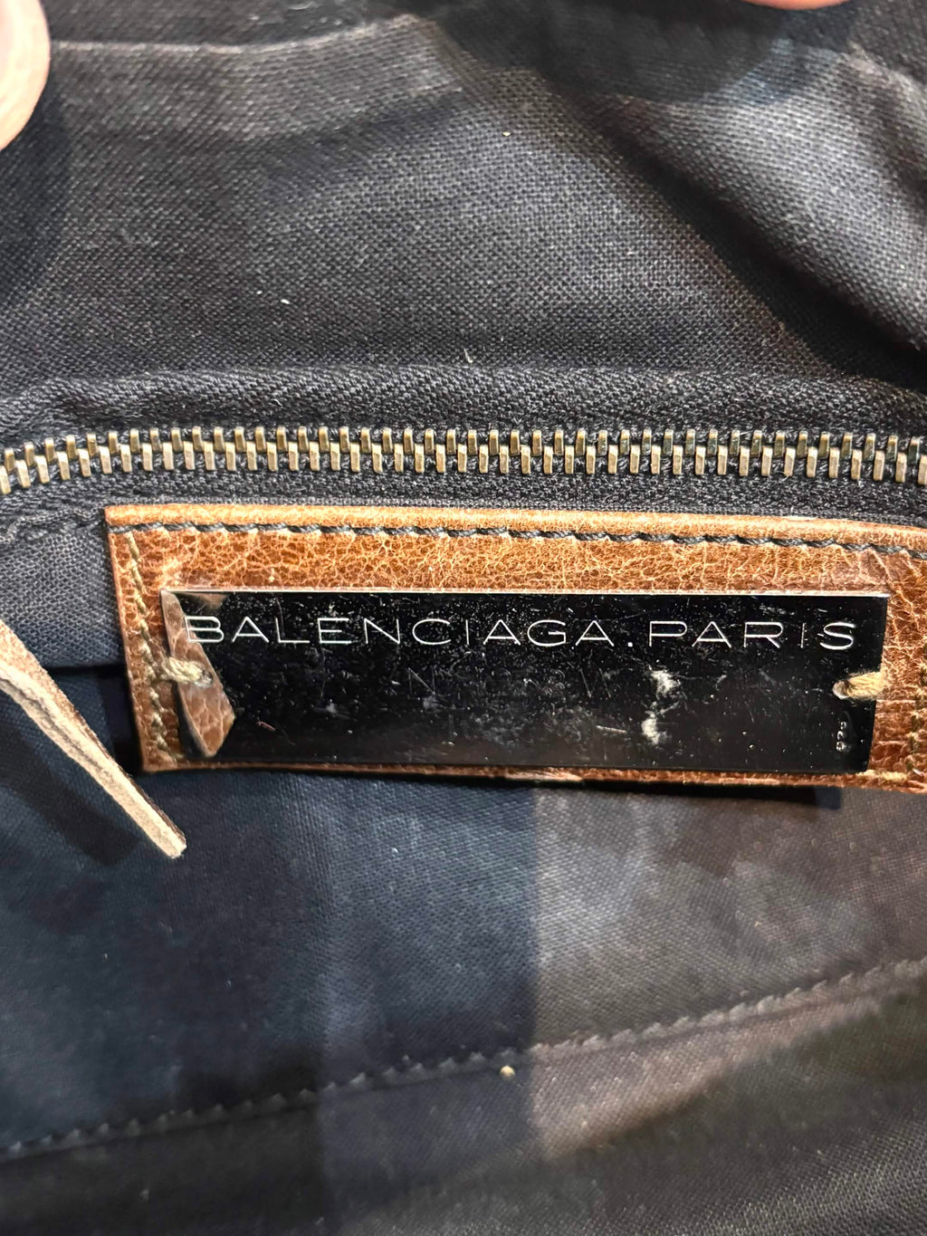 BALENCIAGA CHATAIGNE LAMBSKIN LEATHER MOTOCROSS FIRST BAG