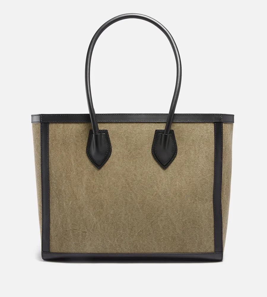 BALMAIN CANVAS B-ARMY 42 TOTE BAG