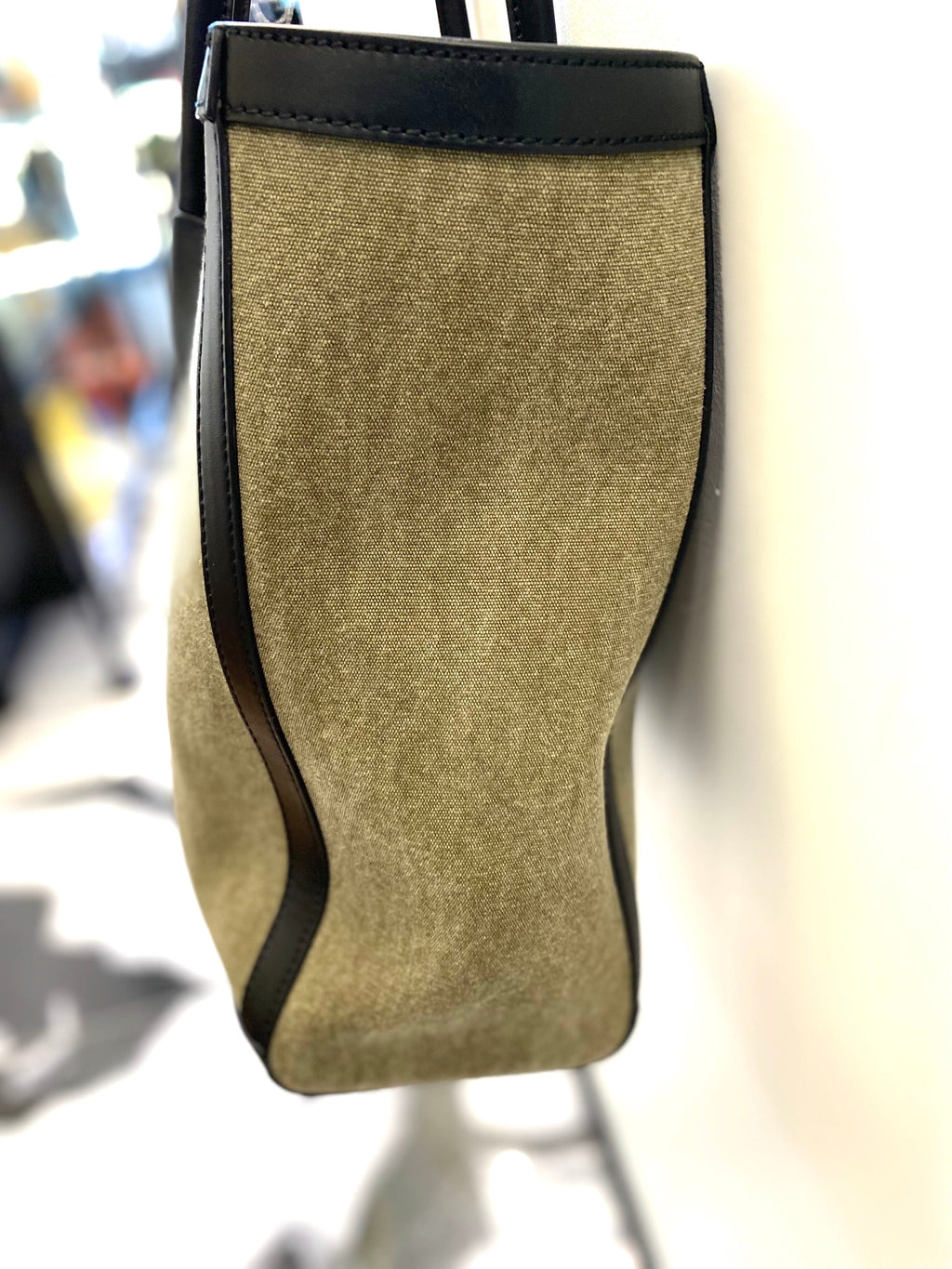 BALMAIN CANVAS B-ARMY 42 TOTE BAG