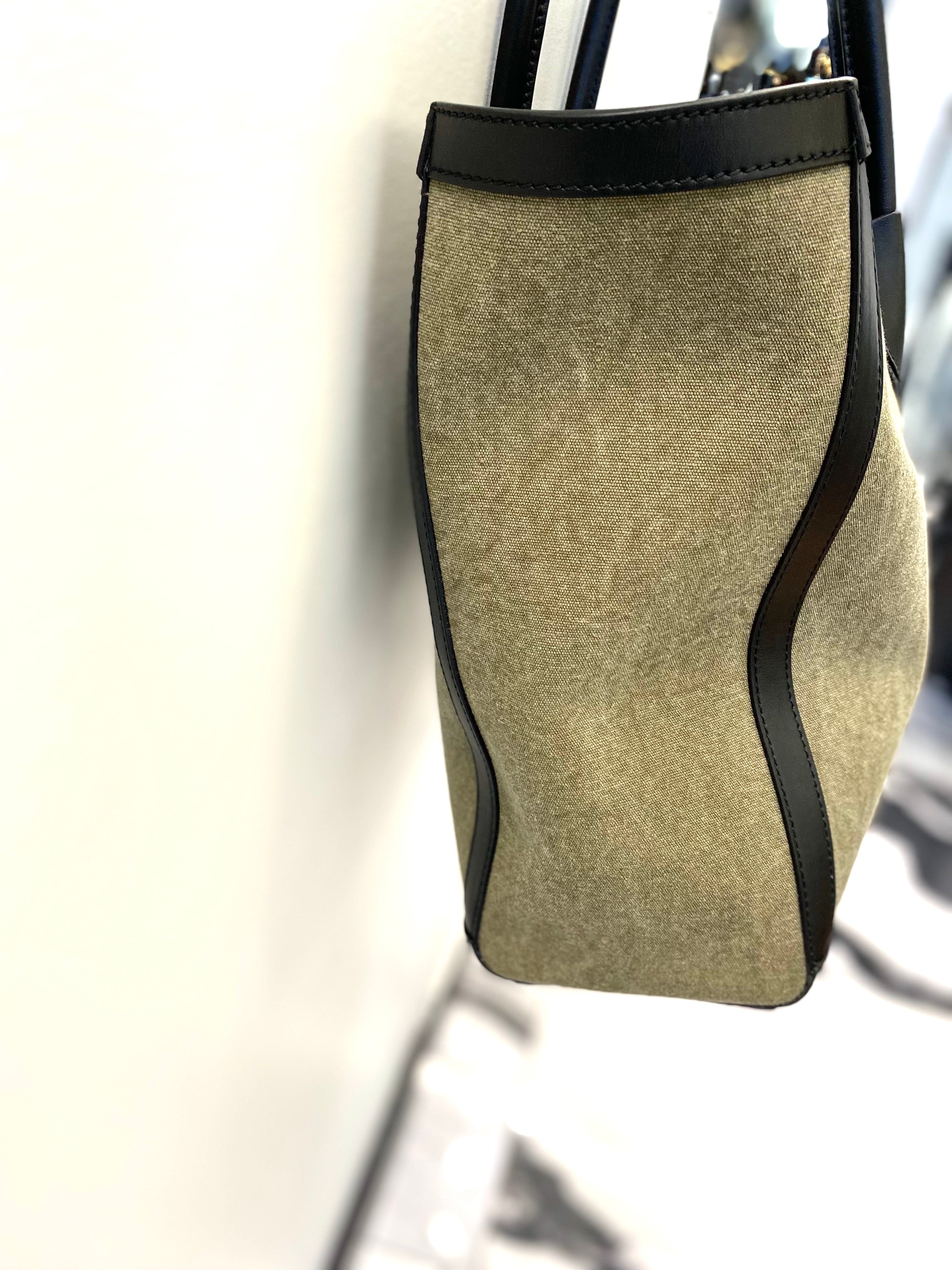 BALMAIN CANVAS B-ARMY 42 TOTE BAG