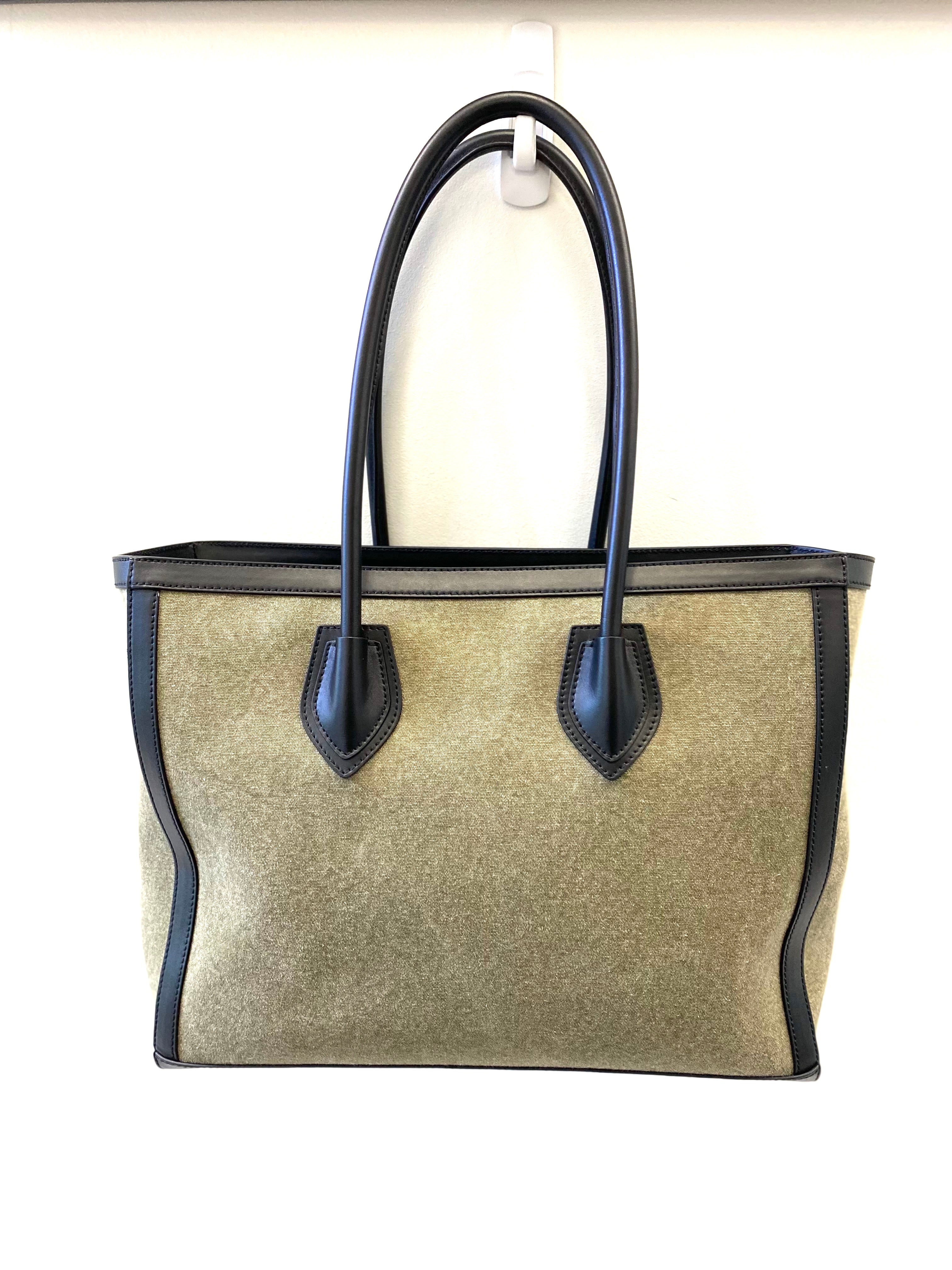 BALMAIN CANVAS B-ARMY 42 TOTE BAG