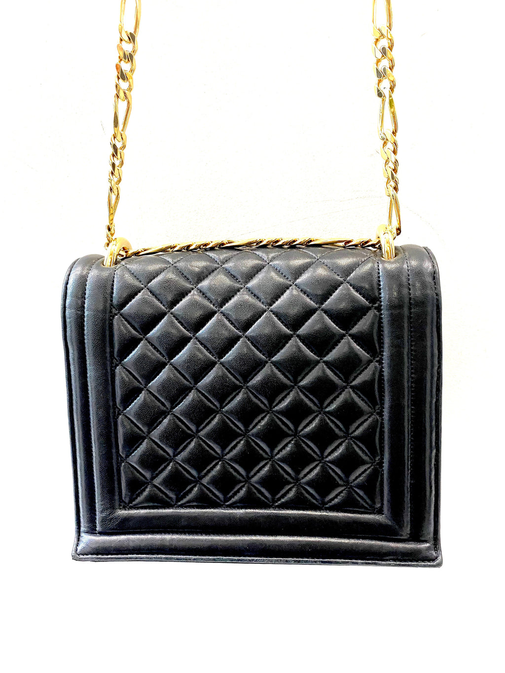 BALMAIN QUILTED LAMBSKIN B BAG 21 CROSSBODY BAG