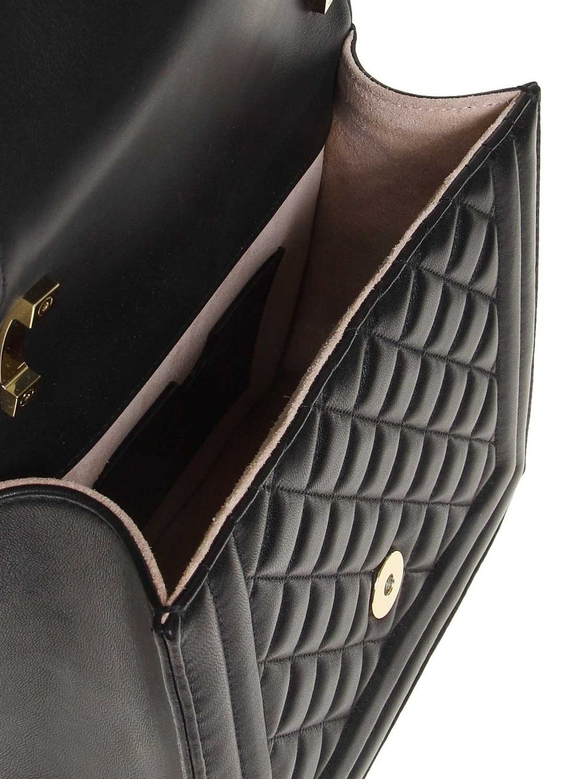 BALMAIN QUILTED LAMBSKIN B BAG 21 CROSSBODY BAG