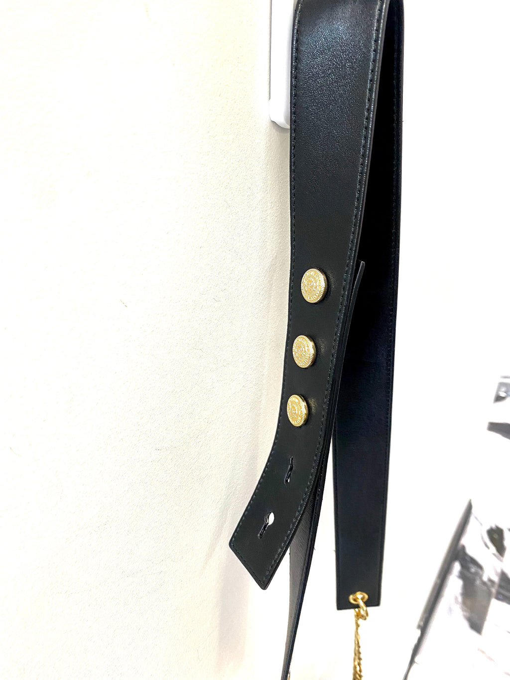 BALMAIN QUILTED LAMBSKIN B BAG 21 CROSSBODY BAG