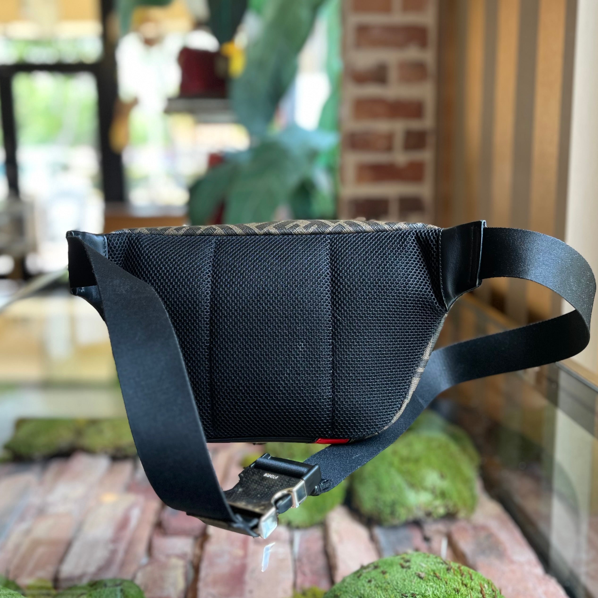 FENDI Zucca Coated Canvas Belt Bag