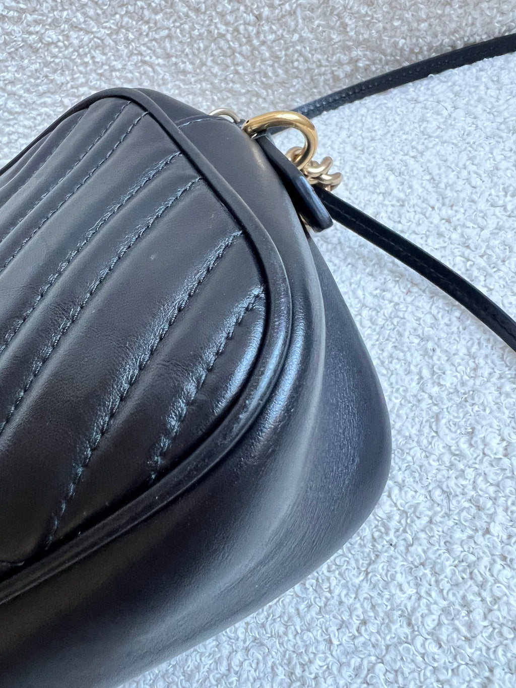 Gucci GG Black Marmont Small Shoulder Bag (RRP £1440)