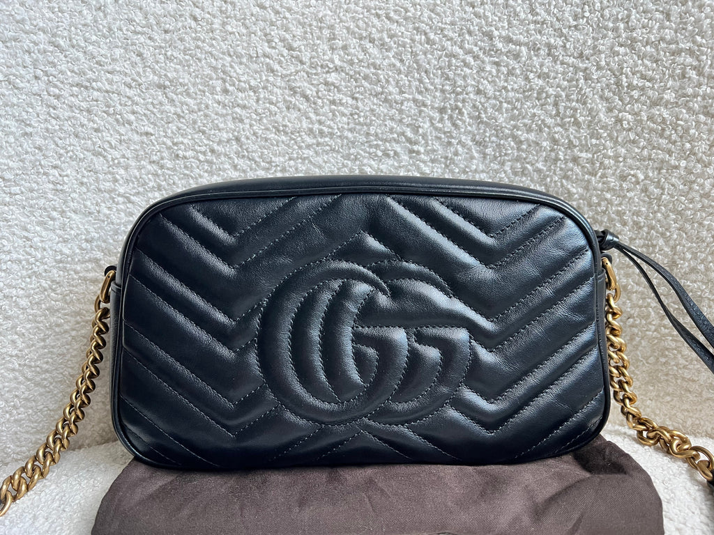 Gucci GG Black Marmont Small Shoulder Bag (RRP £1440)