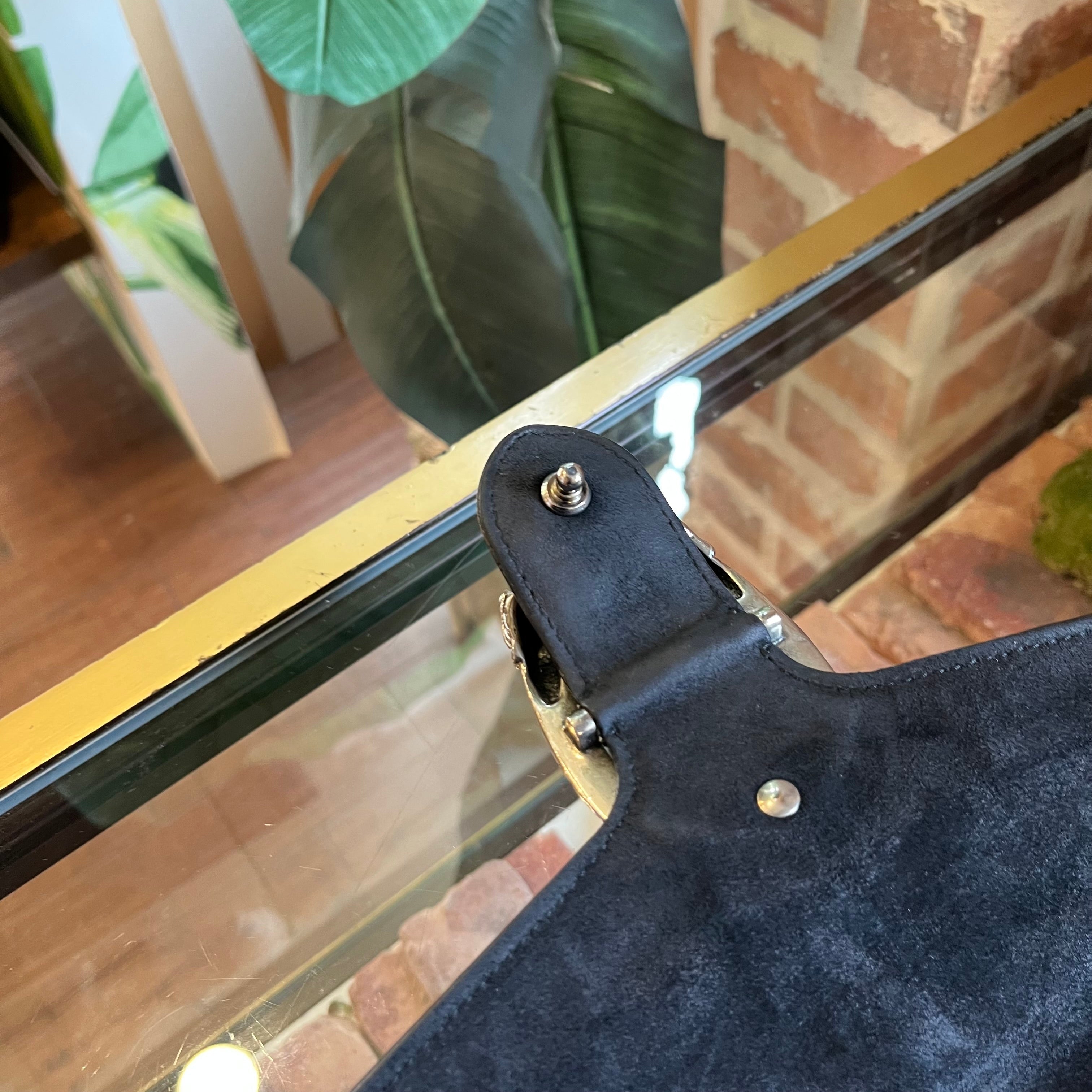 GUCCI Small Dionysus Black GG Supreme Monogram Shoulder Bag