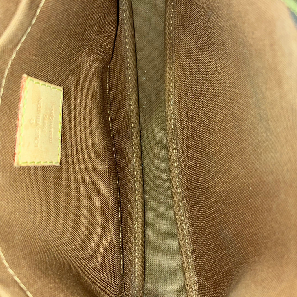 LOUIS VUITTON Khaki Brown Multi Pochette Accessories Monogram Coated Canvas Crossbody Bag