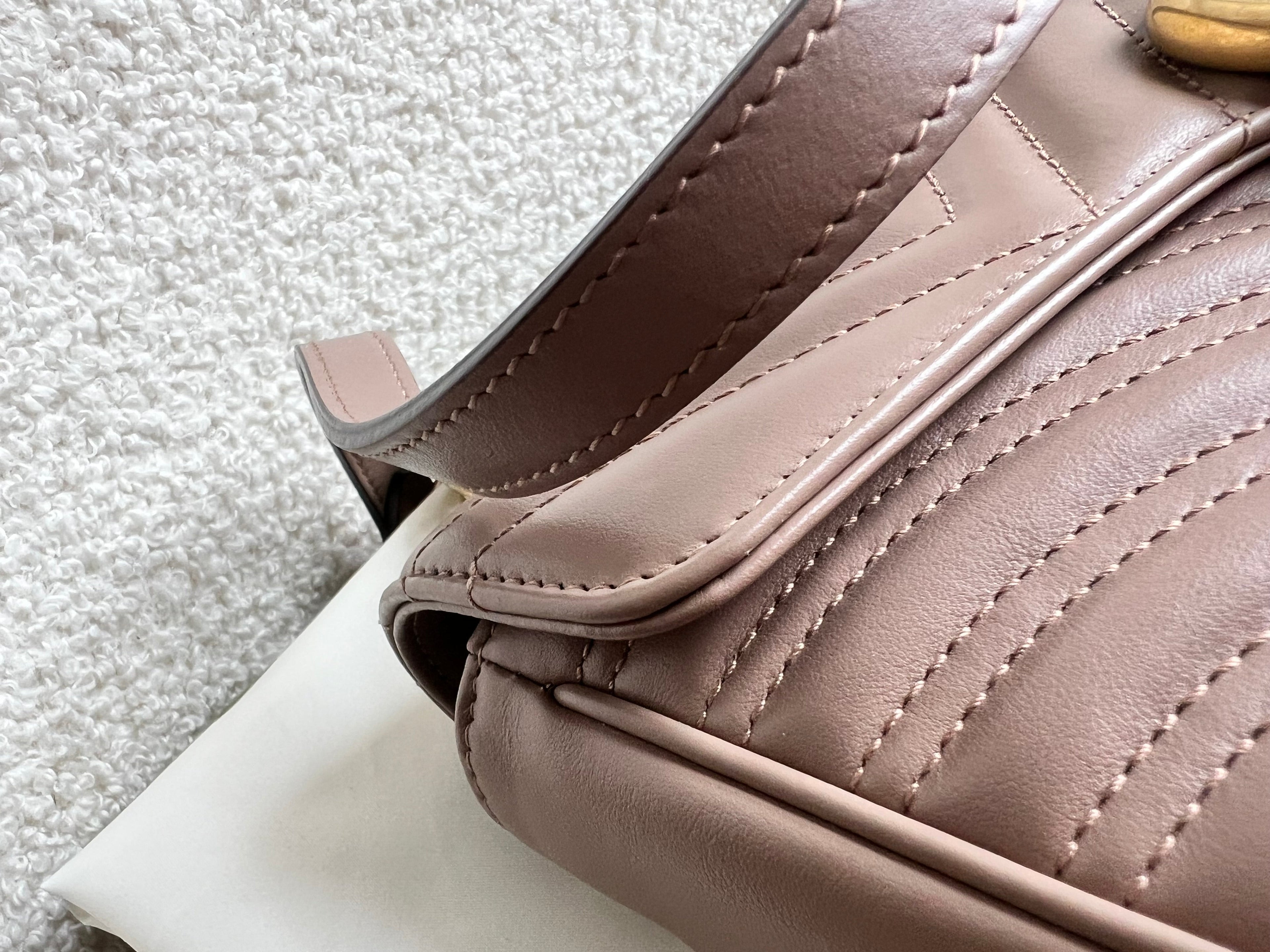 Gucci GG Dusty Pink Marmont Small Shoulder Bag (RRP £2070)