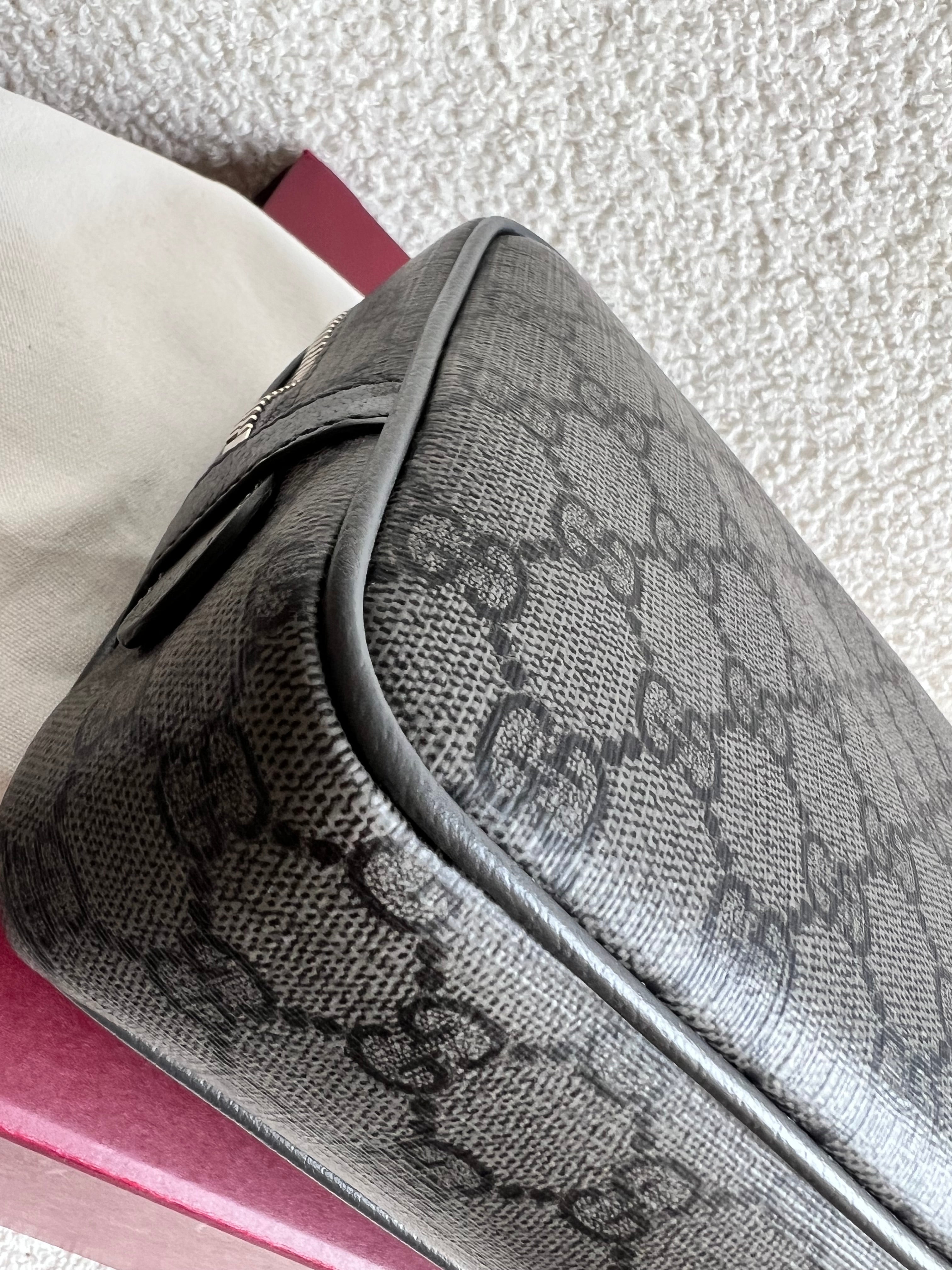 Gucci Grey / Black Supreme Toiletries Bag (RRP £575)