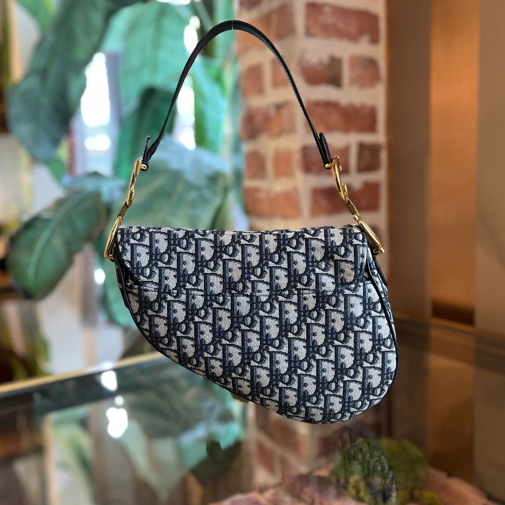 CHRISTIAN DIOR Saddle Dior Oblique Jacquard Shoulder Bag