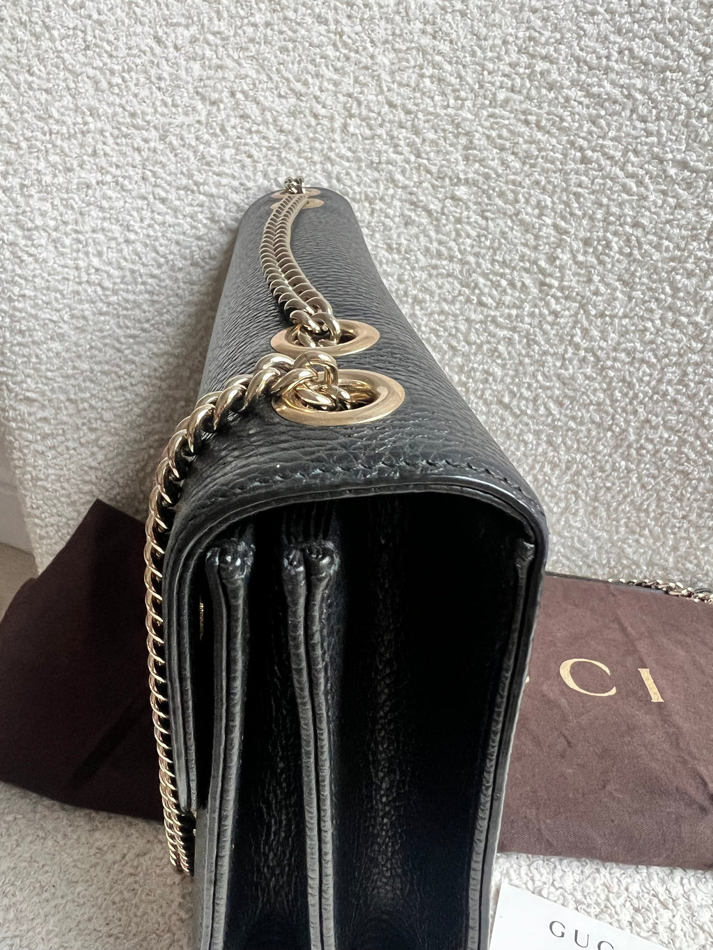 Gucci Interlocking GG Black Medium Shoulder Bag