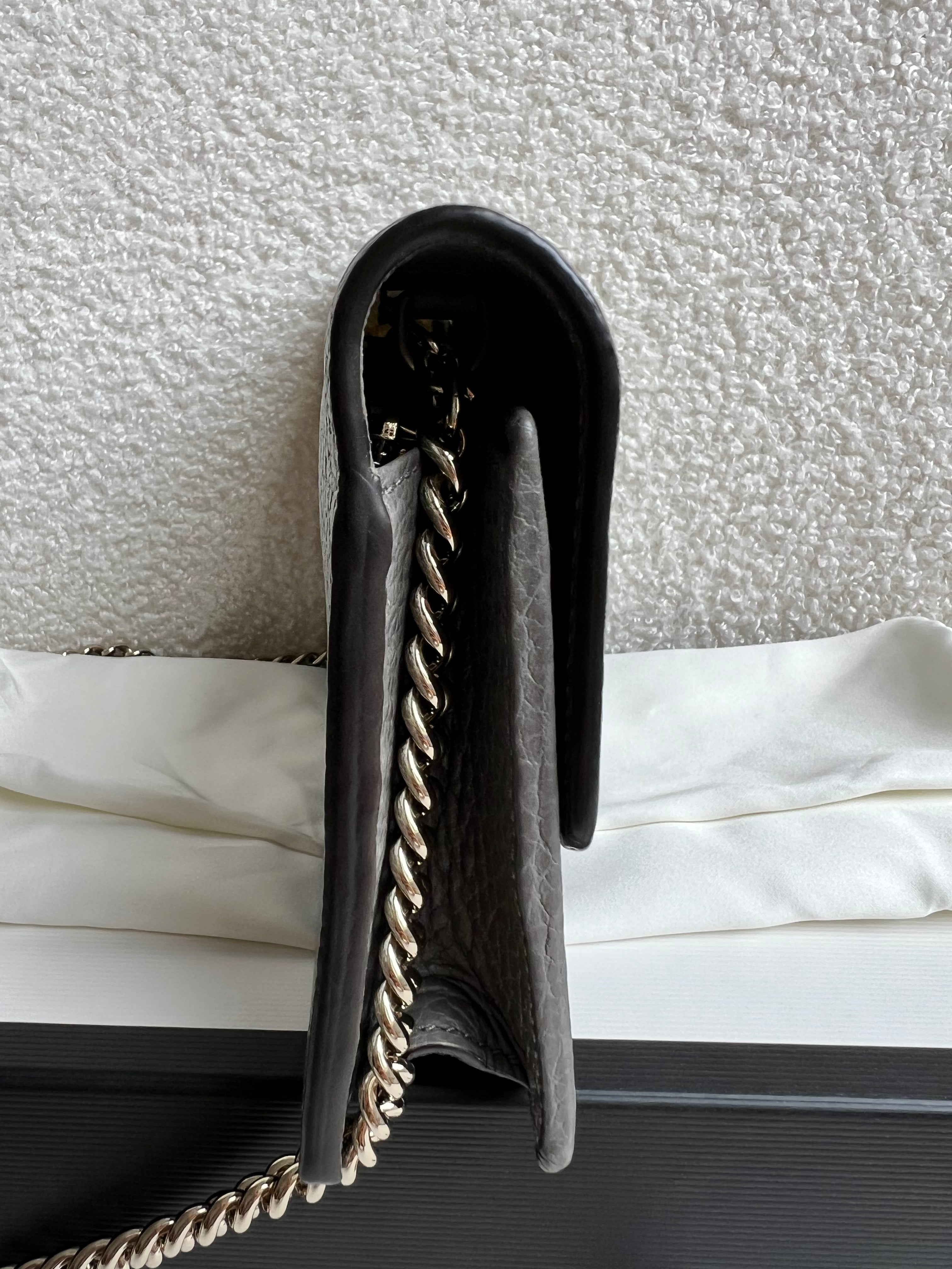 Gucci Dollar Grey Interlocking Chain Wallet