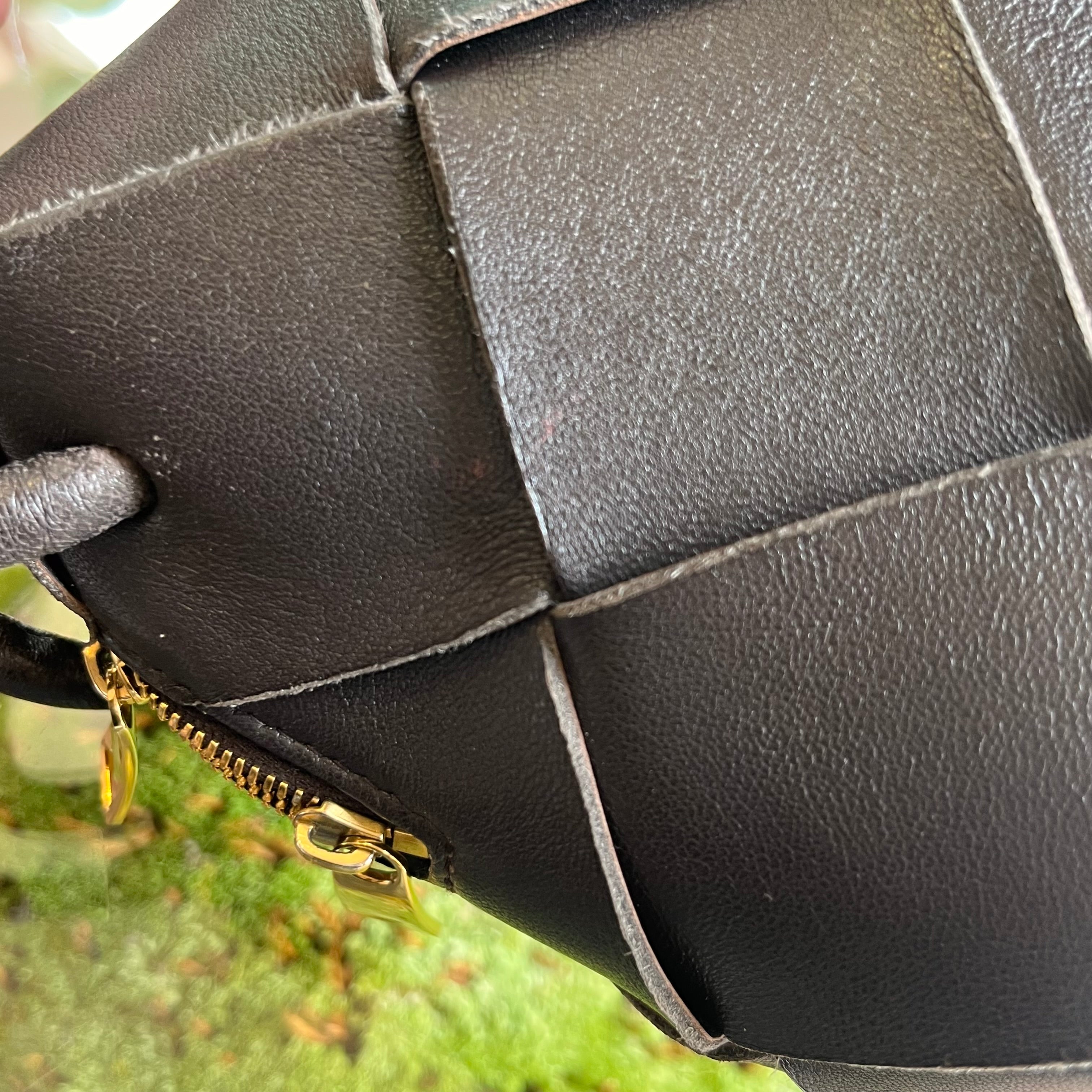 BOTTEGA VENETA Brown Intrecciato Leather Crossbody Bag