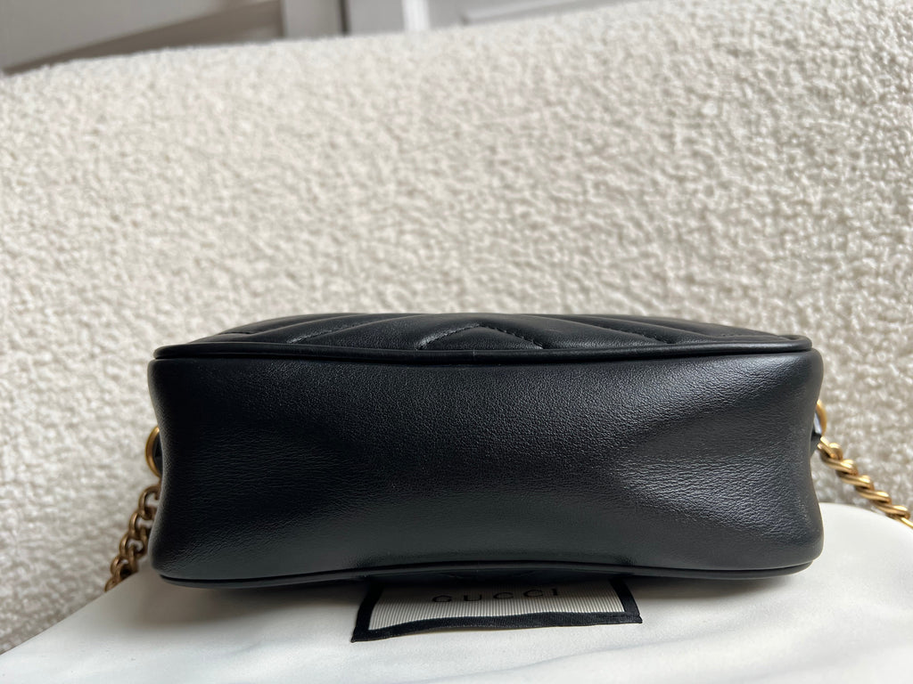 Gucci GG Black Marmont Mini Shoulder Bag (RRP £1,360)