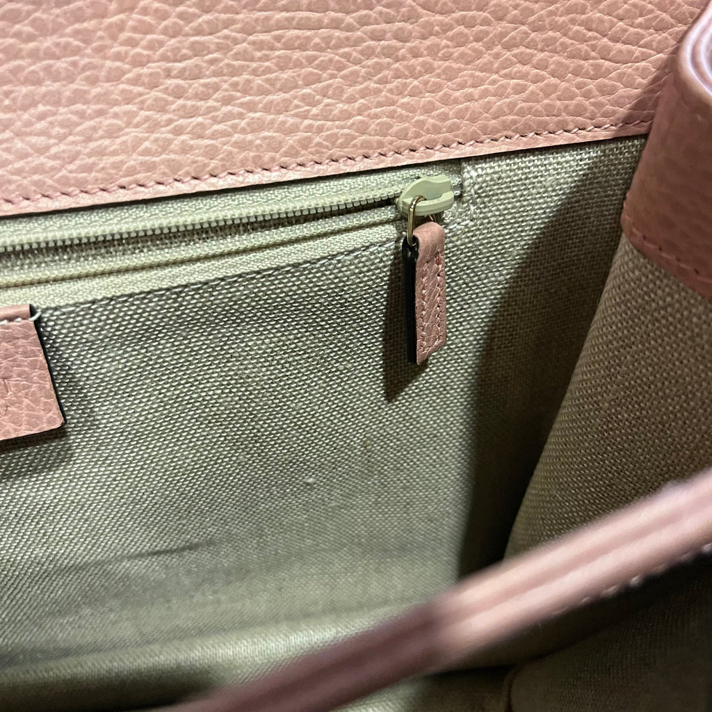 GUCCI Medium Interlocking G Dollar Calfskin Shoulder Bag