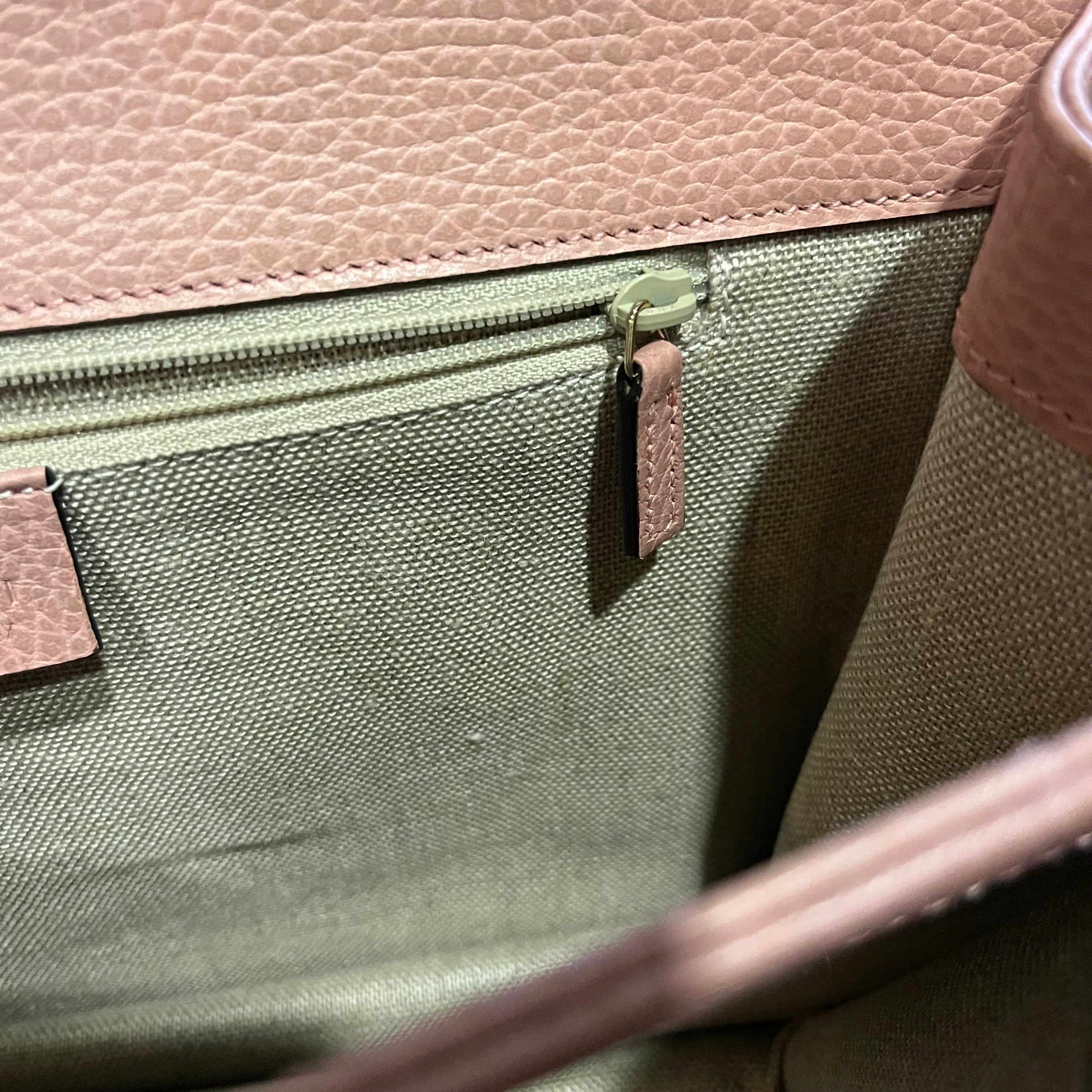 GUCCI Medium Interlocking G Dollar Calfskin Shoulder Bag