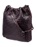BOTTEGA VENETA INTRECCIATO WOVEN NAPPA LEATHER DRAWSTRING BAG
