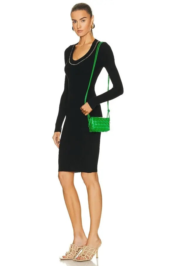 BOTTEGA VENETA NAPPA LEATHER INTECCIATO MINI LOOP CAMERA BAG PARAKEET