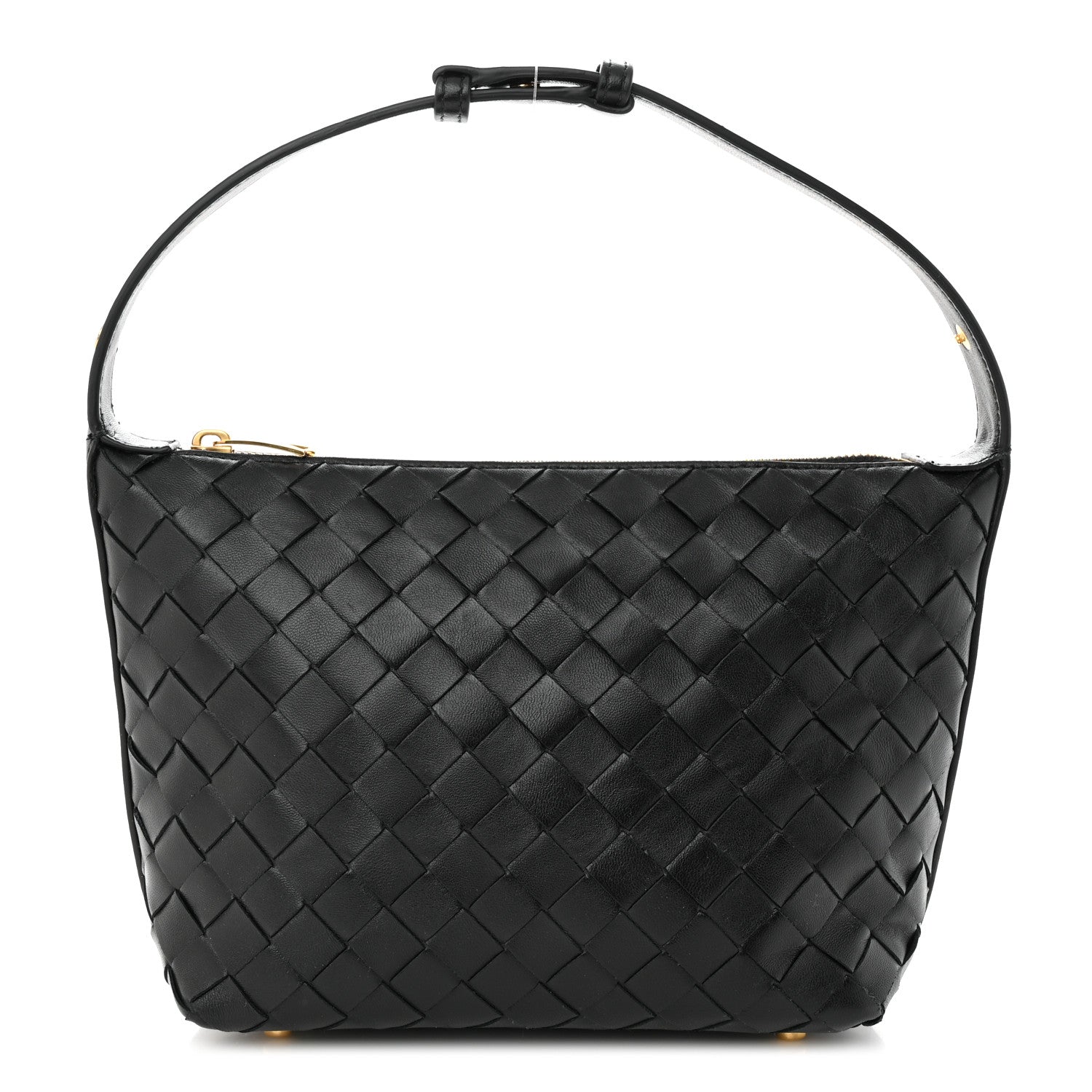 BOTTEGA VENETA CALFSKIN LEATHER INTRECCIATO MINI WALLACE BAG