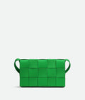 BOTTEGA VENETA LAMBSKIN INTRECCIATO MINI CASSETTE CROSSBODY BAG
