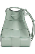 BOTTEGA VENETA NAPPA LEATHER INTRECCIATO MINI CASSETTE BUCKET BAG